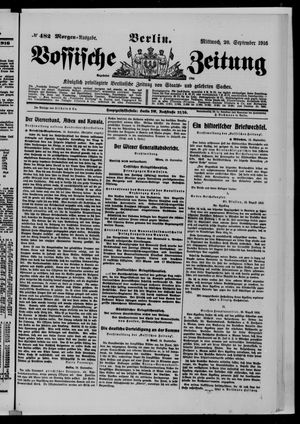 Vossische Zeitung vom 20.09.1916