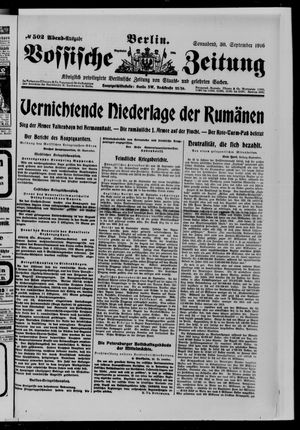 Vossische Zeitung vom 30.09.1916