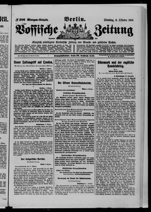 Vossische Zeitung vom 03.10.1916