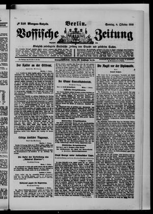 Vossische Zeitung vom 08.10.1916