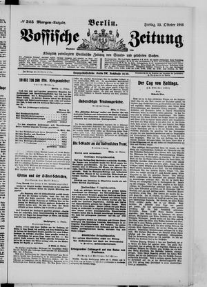 Vossische Zeitung vom 13.10.1916
