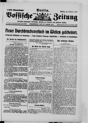 Vossische Zeitung vom 13.10.1916