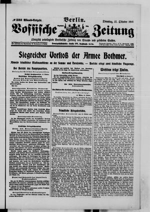 Vossische Zeitung vom 17.10.1916