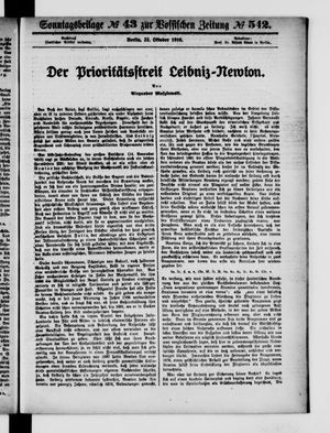 Vossische Zeitung vom 22.10.1916