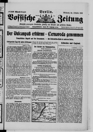 Vossische Zeitung vom 25.10.1916