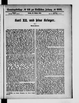 Vossische Zeitung vom 29.10.1916