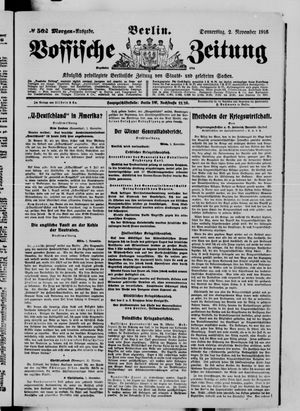 Vossische Zeitung vom 02.11.1916