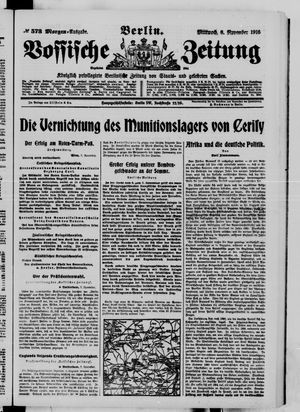 Vossische Zeitung vom 08.11.1916