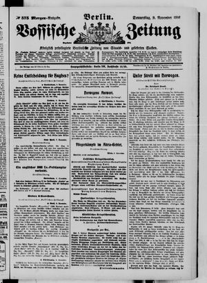 Vossische Zeitung vom 09.11.1916