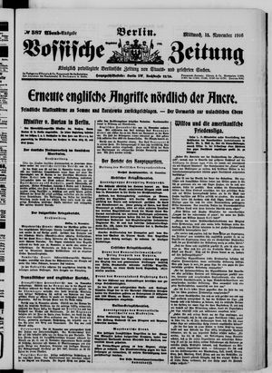 Vossische Zeitung vom 15.11.1916