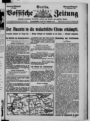 Vossische Zeitung vom 20.11.1916