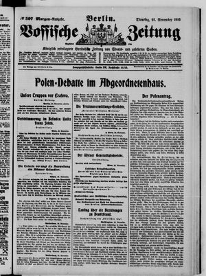 Vossische Zeitung vom 21.11.1916