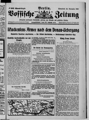Vossische Zeitung vom 25.11.1916