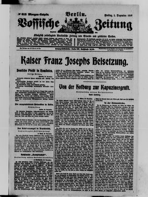 Vossische Zeitung vom 01.12.1916