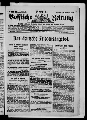Vossische Zeitung vom 13.12.1916