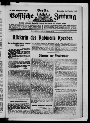 Vossische Zeitung vom 14.12.1916