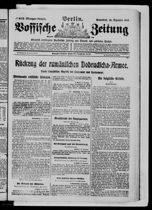 Vossische Zeitung vom 16.12.1916