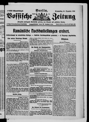 Vossische Zeitung vom 21.12.1916