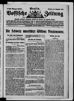 Vossische Zeitung vom 24.12.1916