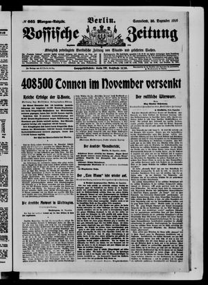 Vossische Zeitung vom 30.12.1916