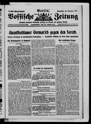 Vossische Zeitung vom 30.12.1916