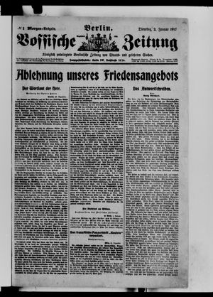Vossische Zeitung vom 02.01.1917
