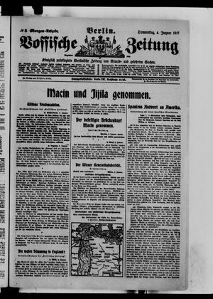 Vossische Zeitung vom 04.01.1917