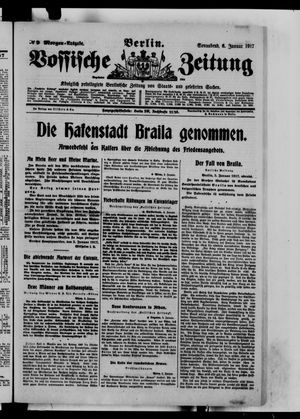 Vossische Zeitung vom 06.01.1917