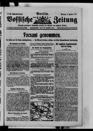 Vossische Zeitung on Jan 8, 1917