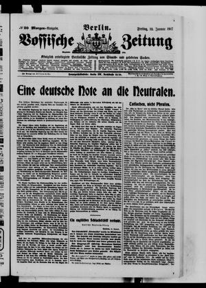 Vossische Zeitung vom 12.01.1917