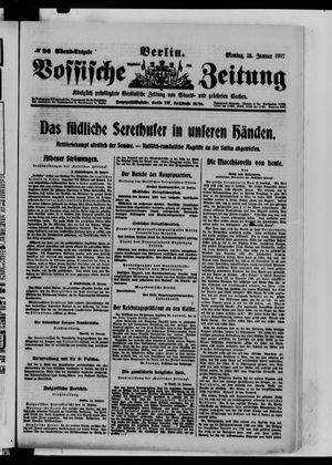 Vossische Zeitung vom 15.01.1917