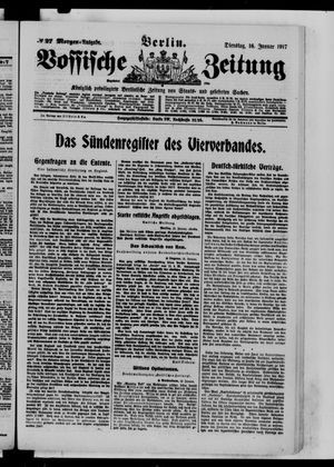 Vossische Zeitung vom 16.01.1917