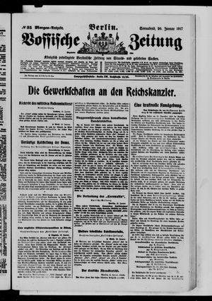 Vossische Zeitung on Jan 20, 1917