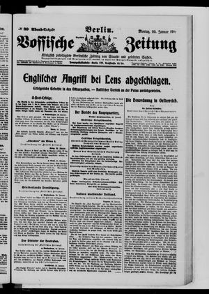 Vossische Zeitung on Jan 22, 1917
