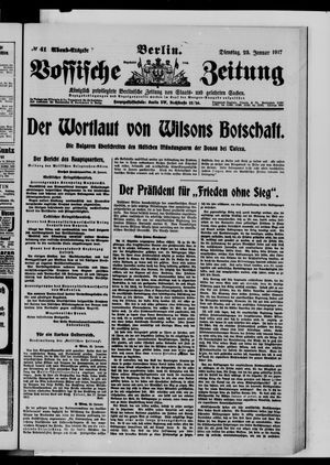 Vossische Zeitung vom 23.01.1917