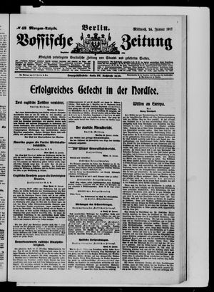 Vossische Zeitung on Jan 24, 1917