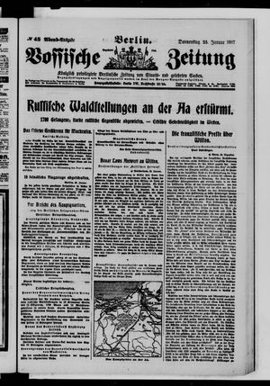 Vossische Zeitung vom 25.01.1917