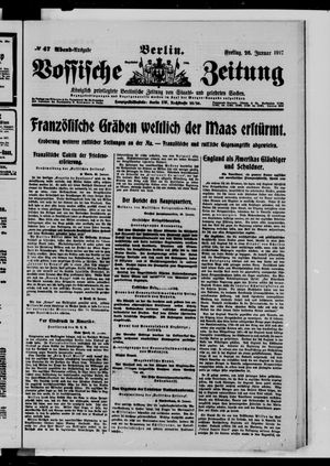 Vossische Zeitung on Jan 26, 1917