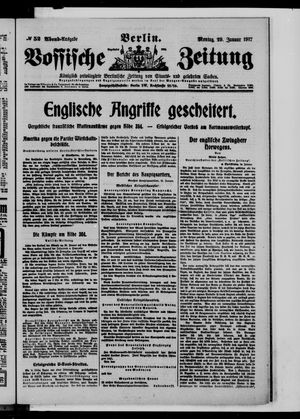 Vossische Zeitung vom 29.01.1917