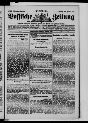 Vossische Zeitung vom 30.01.1917