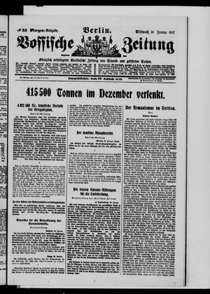 Vossische Zeitung vom 31.01.1917