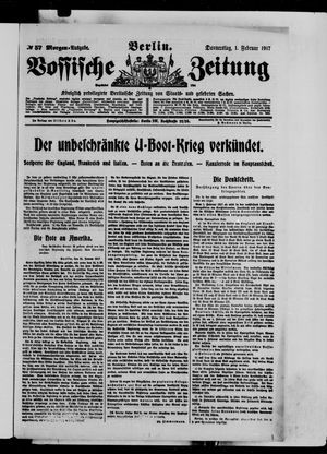 Vossische Zeitung vom 01.02.1917