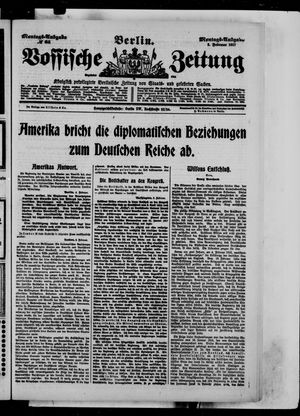 Vossische Zeitung on Feb 5, 1917