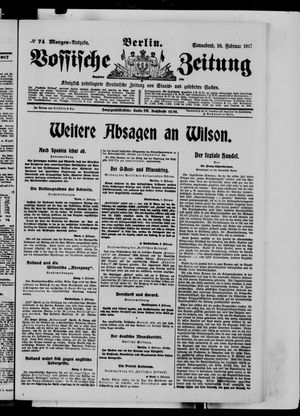 Vossische Zeitung vom 10.02.1917