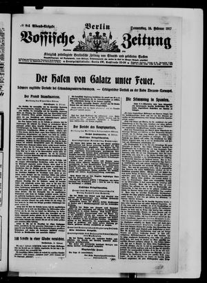 Vossische Zeitung vom 15.02.1917