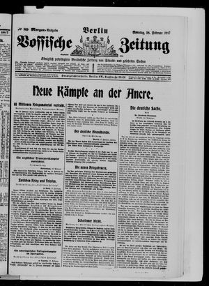 Vossische Zeitung vom 18.02.1917