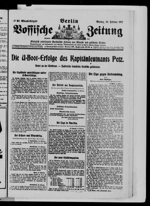 Vossische Zeitung vom 19.02.1917
