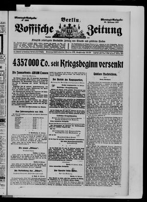 Vossische Zeitung vom 26.02.1917