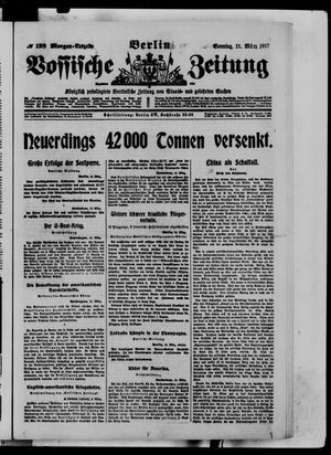 Vossische Zeitung vom 11.03.1917