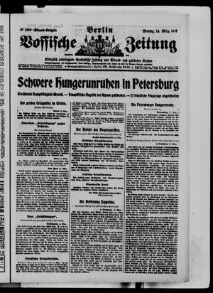 Vossische Zeitung vom 12.03.1917